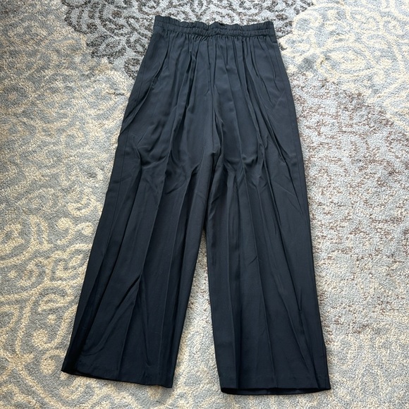 Vintage Sitting Pretty of California High Waist Wide Leg Pleated Pants Black L - Picture 5 of 6